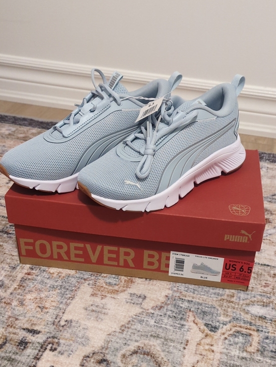 Puma Shoes - PUMA Flex Focus Lite Sneaker - Light Blue